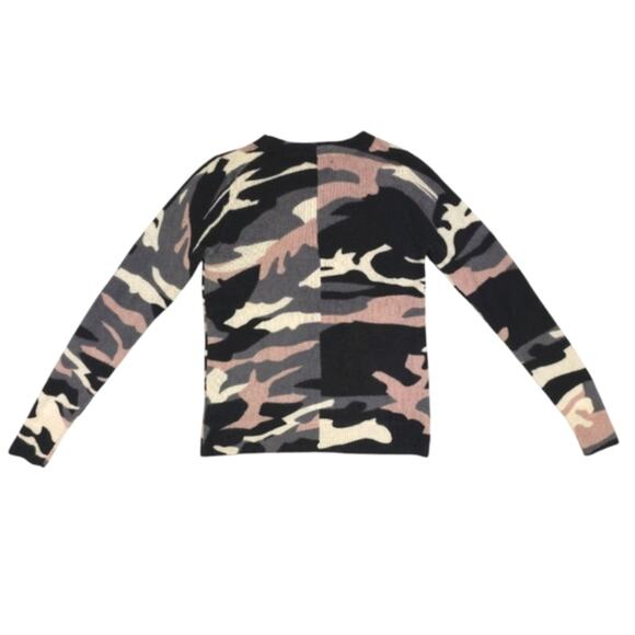 Skull Cashmere Crew Neck Camo Skull Sweater 100% Cashmere - Picture 5 of 9